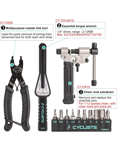 Kit de Herramientas para Bicicleta CYCLISTS 27 Piezas