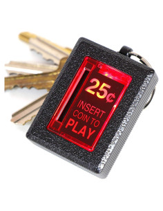 Llave de cadena Insert Coin New Wave Toys con LED 5.08cm