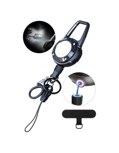 Linterna de Llavero Magnética LIUGX LED 250 Lúmenes Recargable