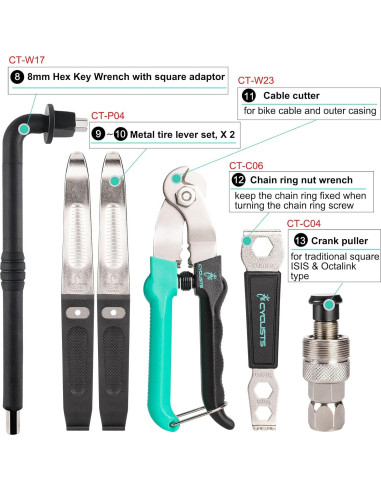Kit de Herramientas para Bicicleta CYCLISTS 27 Piezas