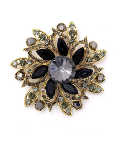 Broche Elegante LAXPICOL de Cristal Austríaco Vintage para Mujeres