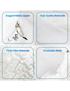 Bolsa de Lavado de Zapatos EPSCY 2 Piezas, Blanco, Reutilizable 2