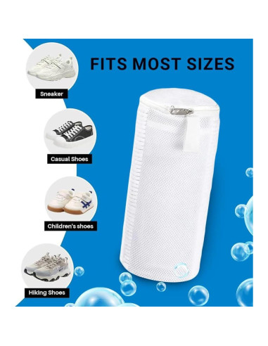 Bolsa de Lavado de Zapatos EPSCY 2 Piezas, Blanco, Reutilizable