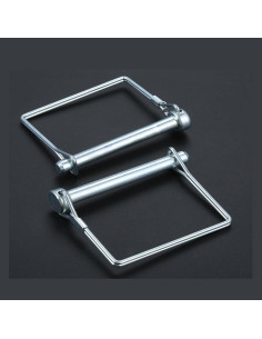 Pasador de Enganche Truleego 3/8" x 8 cm Acero Galvanizado 2 Pzas 2