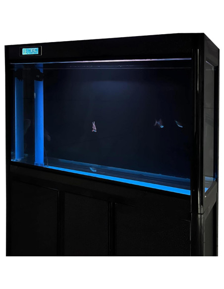 Fondo de Acuario Autoadhesivo XCNO 30x70 cm Negro Azul