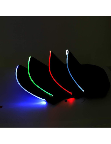 Gorra LED JIGUOOR Ajustable Iluminada para Fiestas y Eventos