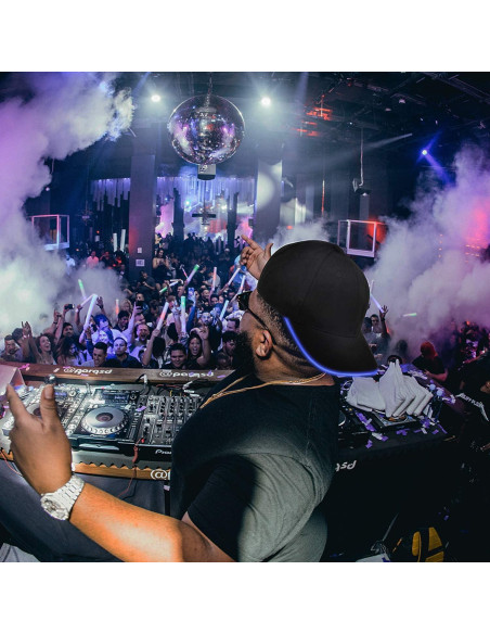 Gorra LED JIGUOOR Ajustable Iluminada para Fiestas y Eventos