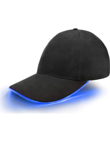 Gorra LED JIGUOOR Ajustable Iluminada para Fiestas y Eventos