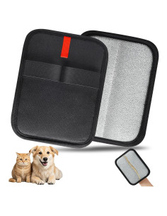 Guantes de Limpieza de Pelo de Mascota INABULETWO 1 Pcs Negro