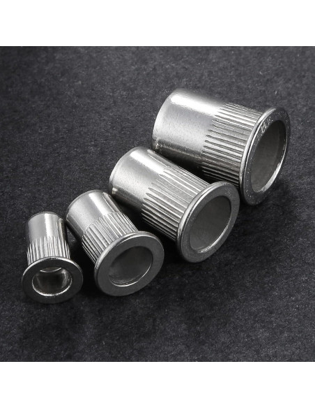 100 Tuercas Remachadas M10 Acero Inoxidable 304 Wensilon