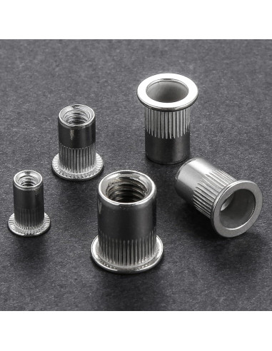 100 Tuercas Remachadas M10 Acero Inoxidable 304 Wensilon