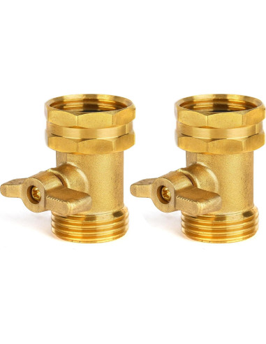 Paquete de 2 Válvulas de Cierre BILAL para Manguera 3/4"