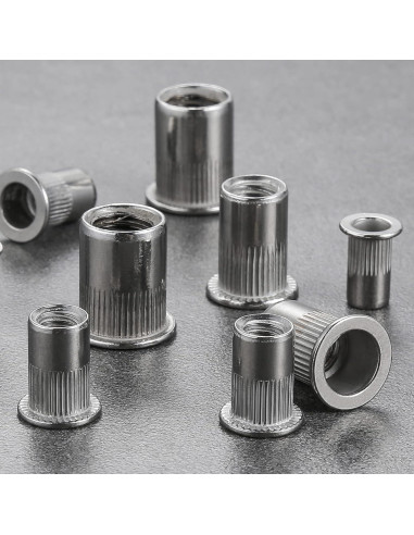 100 Tuercas Remachadas M10 Acero Inoxidable 304 Wensilon