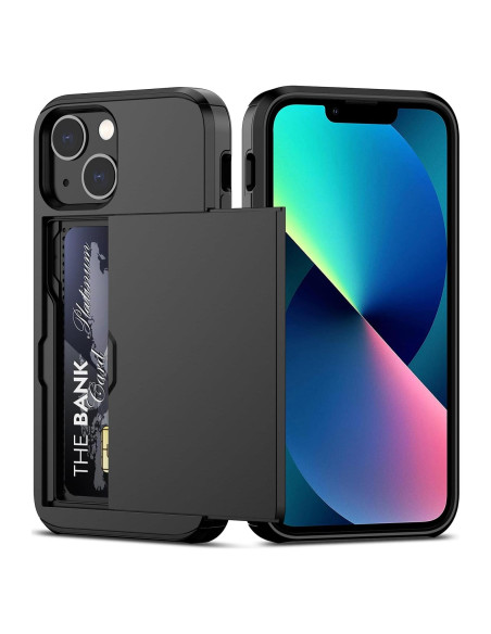 Funda Slim Nvollnoe para iPhone 13 Mini con Soporte para Tarjetas