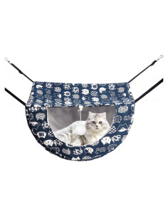 Hamaca Colgante para Gato Admaison Azul Doble Capa 50x35cm