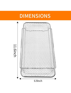 Cesta de Freidora de Aire Emeril Lagasse 25QT 29.5x17.5cm Acero 2