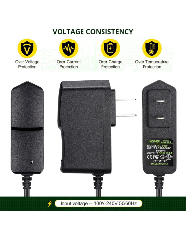 Adaptador de Corriente DC 5V 2A Facmogu - 2 Paquete