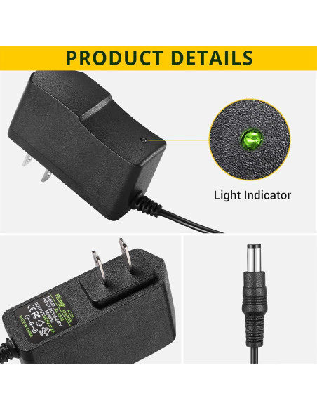 Adaptador de Corriente DC 5V 2A Facmogu - 2 Paquete
