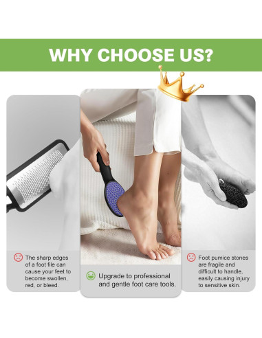 Lima de Pies de Vidrio Nano SMZHealing - Exfoliante Efectivo