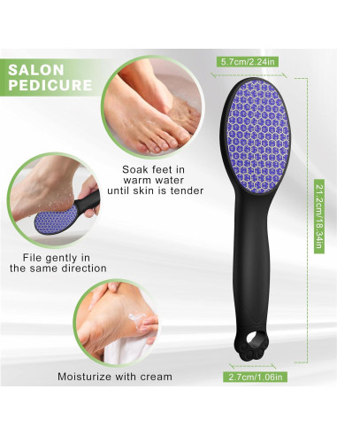 Lima de Pies de Vidrio Nano SMZHealing - Exfoliante Efectivo