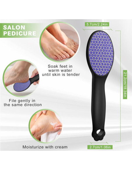 Lima de Pies de Vidrio Nano SMZHealing - Exfoliante Efectivo