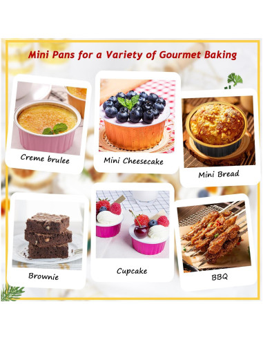 Moldes para Cupcakes LNYZQUS 5oz con Tapas - 100 Piezas