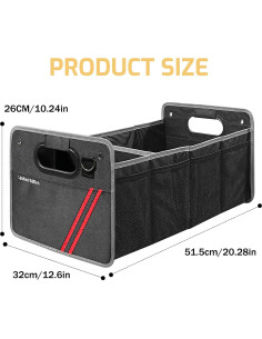 Organizador de Maletero Qianjiang Plegable 2 Compartimentos 2