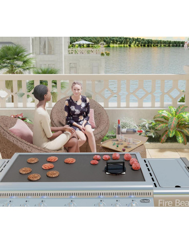 Prensa de Hamburguesa Fire Beauty 16.5 cm Hierro Fundido