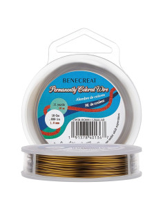Alambre de Cobre 18 Calibres BENECREAT 10 Metros Bronce Antiguo