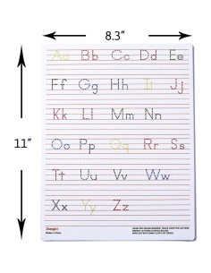 5 Tableros de Trazado de Letras y Números ZazzyKid 21x28cm 2