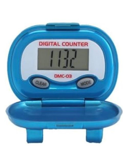 Podómetro Multifuncional HRM DMC-03 Azul - Precisión 92-94%