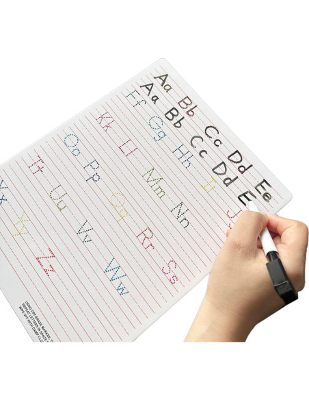 5 Tableros de Trazado de Letras y Números ZazzyKid 21x28cm