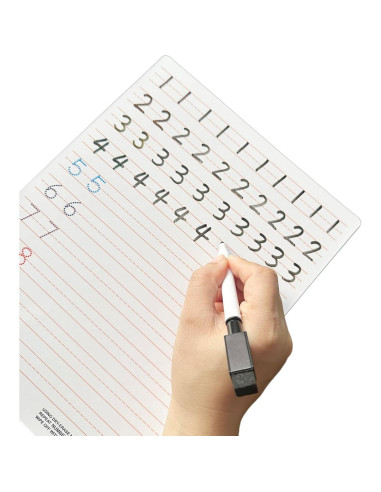 5 Tableros de Trazado de Letras y Números ZazzyKid 21x28cm