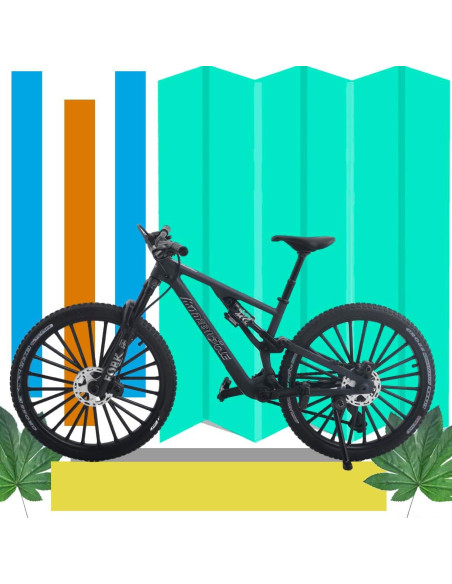 Bicicleta de Montaña Mini DS Dual Slalom Ziyue 1:8 Negro