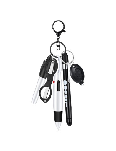 Juego de 6 bolígrafos para enfermeras MotiMind negro