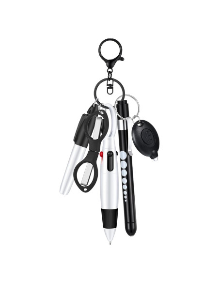 Juego de 6 bolígrafos para enfermeras MotiMind negro