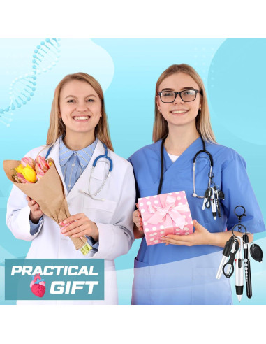 Juego de 6 bolígrafos para enfermeras MotiMind negro