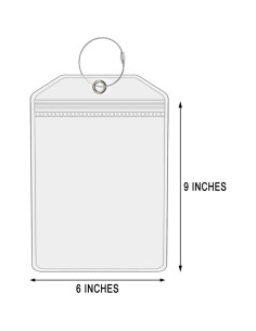 Soportes de Etiquetas de Equipaje CruiSeaU 15.24x22.86 cm - 2 Paquetes 2