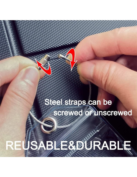 Soportes de Etiquetas de Equipaje CruiSeaU 15.24x22.86 cm - 2 Paquetes