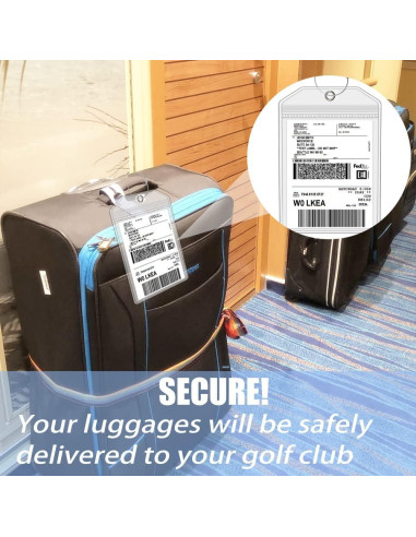 Soportes de Etiquetas de Equipaje CruiSeaU 15.24x22.86 cm - 2 Paquetes