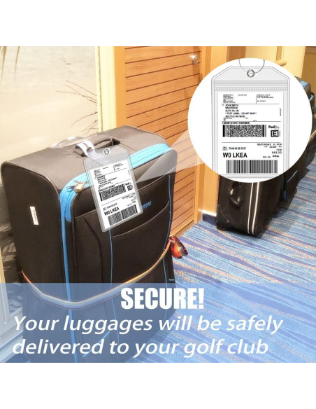 Soportes de Etiquetas de Equipaje CruiSeaU 15.24x22.86 cm - 2 Paquetes