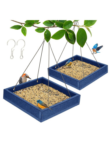 Bandeja Comedero para Aves Kingsyard 2 Pack Azul 1.59 kg