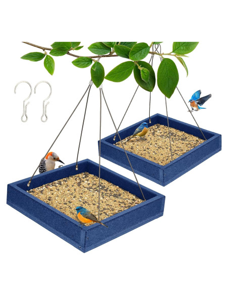 Bandeja Comedero para Aves Kingsyard 2 Pack Azul 1.59 kg