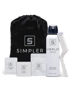 Tinte para Cabello y Barba SIMPLER Negro Marrón 340g - Cobertura 100% Canas