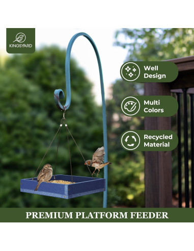 Bandeja Comedero para Aves Kingsyard 2 Pack Azul 1.59 kg