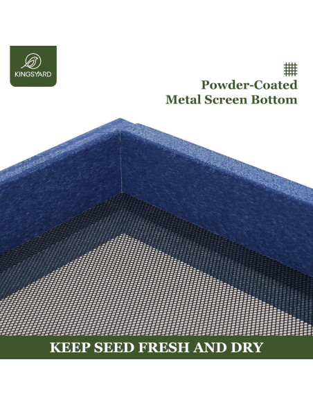 Bandeja Comedero para Aves Kingsyard 2 Pack Azul 1.59 kg