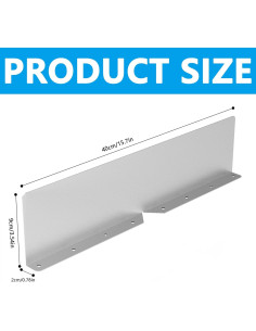 Protectores de Valle de Canalón EBaokuup 2 Pcs Aluminio Resistente 2