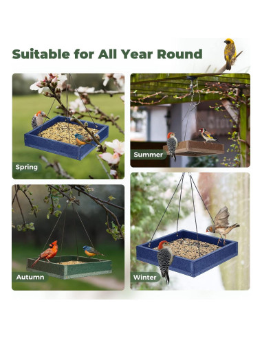 Bandeja Comedero para Aves Kingsyard 2 Pack Azul 1.59 kg