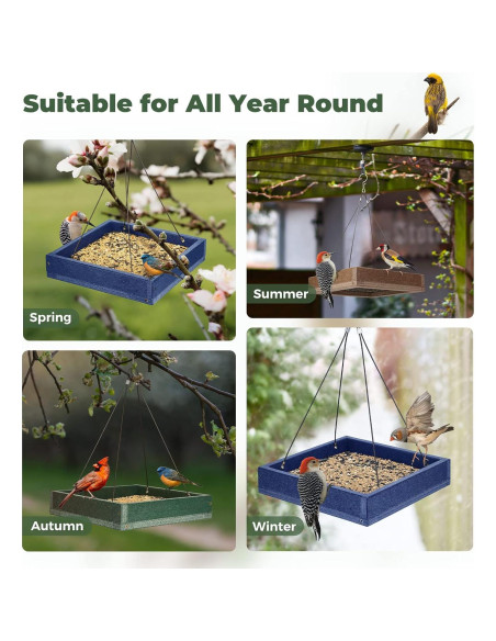 Bandeja Comedero para Aves Kingsyard 2 Pack Azul 1.59 kg