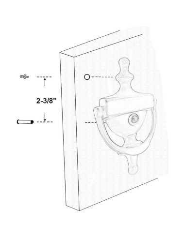 Agujero de puerta de latón QCAA con visor 160 bronce veneciano